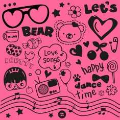 pink abtract wallpaper great for any use Vector EPS10