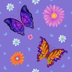 Background of colorful butterflies flying N2