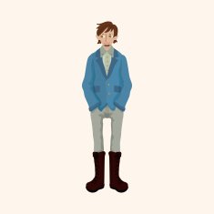 boy man cartoon theme elements N215