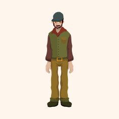 boy man cartoon theme elements N217