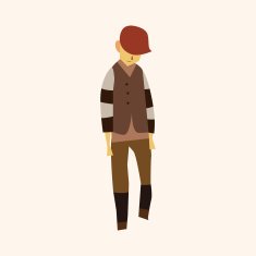 boy man cartoon theme elements vector eps N58