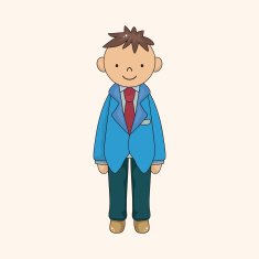 boy man cartoon theme elements vector eps N69