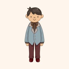 boy man cartoon theme elements vector eps N70