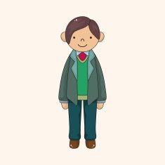 boy man cartoon theme elements vector eps N71