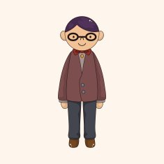 boy man cartoon theme elements vector eps N72