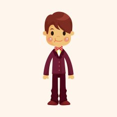 boy man cartoon theme elements N226