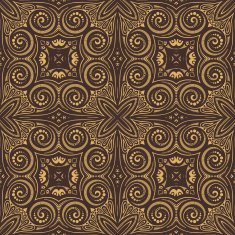 Seamless Vintage Lace Pattern (Vector) N40