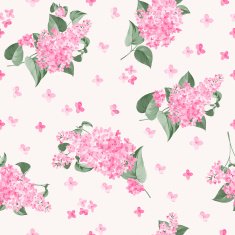 Seamless lilac pattern N3