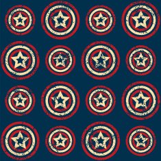 Seamless pattern with scratched stars
