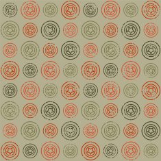 Seamless pattern with scratched stars in circles