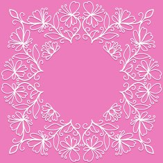 vector doodle pattern of spirals swirls and flowers N8