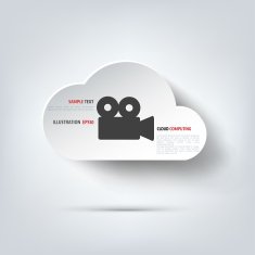 Video camera web icon Cinema symbol