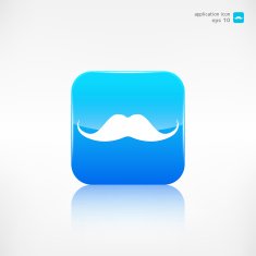 Hipster moustaches icon