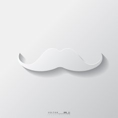 Hipster moustaches icon N2