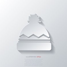 Winter snowboard cap icon N2