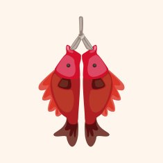 Chinese New Year theme elements fish lucky pendant mean N5
