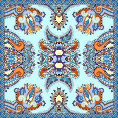 neck scarf or kerchief square pattern design N3