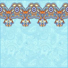 ornamental background with flower ribbon N3