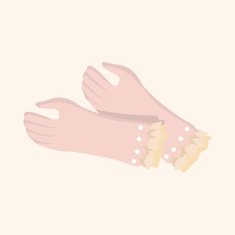 bride gloves theme elements N4