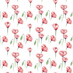White Poppy Pattern