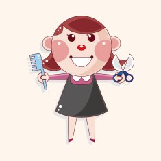 hair designer theme elements N8
