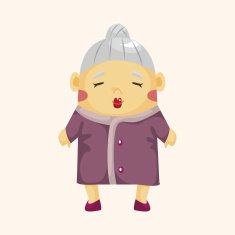 family grandmother character theme elements N34