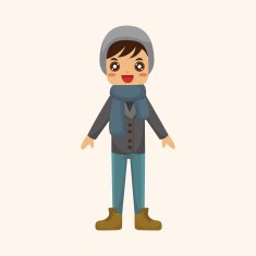boy man cartoon theme elements N241