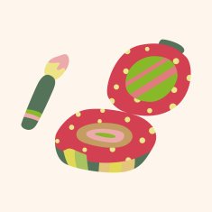 eye liner and eyeshadow theme elements vector eps N30