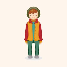boy man cartoon theme elements N256