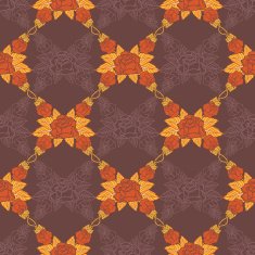 vector pattern with roses N2
