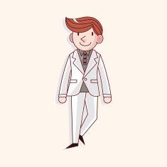 boy man cartoon theme elements N269