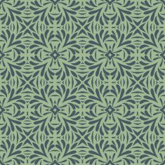 Seamless circle vintage flower pattern N4