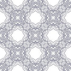 Seamless circle vintage flower pattern N6