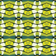 Seamless circle vintage flower pattern N8