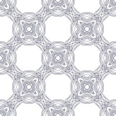 Seamless circle vintage flower pattern N9