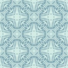 Seamless circle vintage flower pattern N10