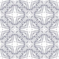 Seamless circle vintage flower pattern N11