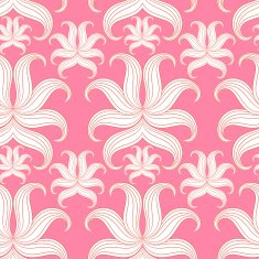 Seamless abstract floral pattern Vector illustration Pink Desi