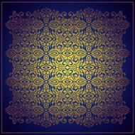 Abstract blue vector baroque background