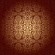Seamless abstract flowers baroque background
