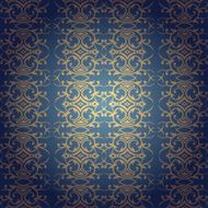 Floral baroque seamless background