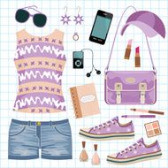 Youth fashionable set