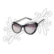 Vector watercolor sunglasses with decorative elements