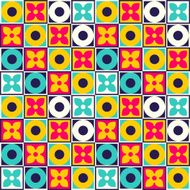 Scandinavian vintage geometric seamless pattern
