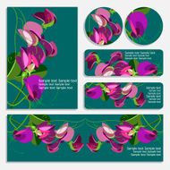 set invitations and flyers
