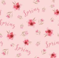 Watercolor flowers seamless pattern N3