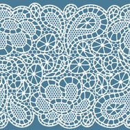 Seamless vintage fashion lace pattern with abstract flowers