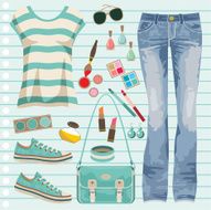 Jeans fashion set