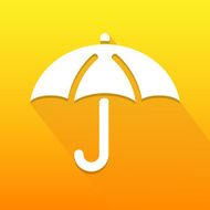 Umbella icon great for any use Vector EPS10