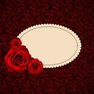 Beautiful Floral Cards with Realistic Rose Flowers Vector Illus N7